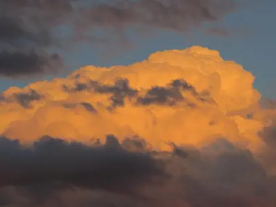 a storm cloud in the sky at sunset at Haus St.Michael in Dozwil