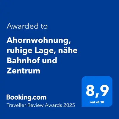 a screenshot of a cell phone with the text advanced at Ahornwohnung, ruhige Lage, nähe Bahnhof und Zentrum in Buchs