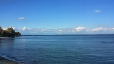 a view of a large body of water at Bauernhaus Hinterbühle in Wolfhalden