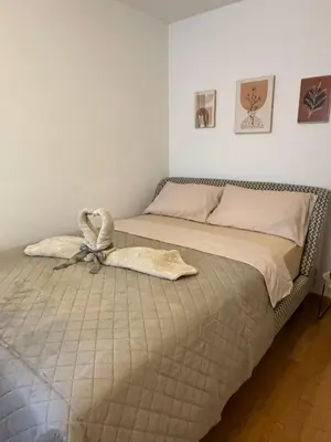 a bed in a bedroom with two bedsvisor at Hostel I Love Sg in St. Gallen