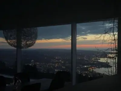 a view of a city from a window at Holiday Home Unterbilchen by Interhome in Eggersriet