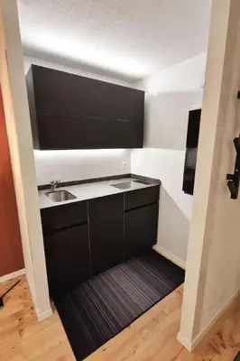 a small kitchen with a sink in a room at Apartment Modern kompakt Speer by Interhome in Alt Sankt Johann