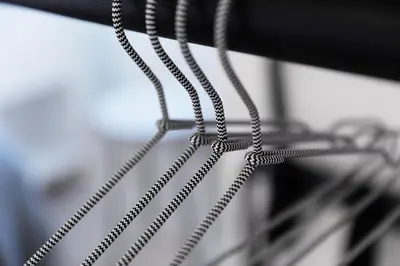 a close up of a metal rack with forks at Dom Studios in St. Gallen