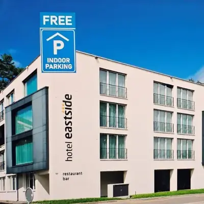 Hotel Eastside (free parking garage)