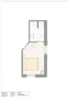 a floor plan of a house at Klein Rigi in Schönenberg