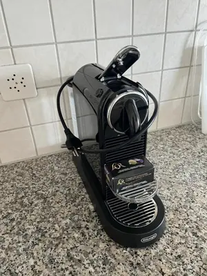 a blender sitting on top of a kitchen counter at Amazing lakeview flat Horn in Horn