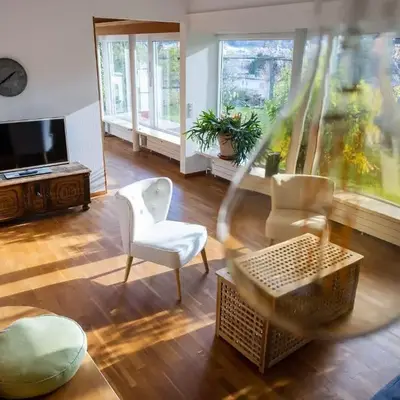 Luxury apartment with terrace and garden free parking smart TV etc